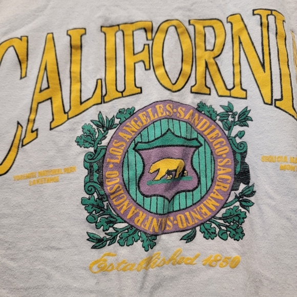 Awesome Vintage tee California Graphic Oversized single stitch Shirt 90s t-shirt - Picture 5 of 7